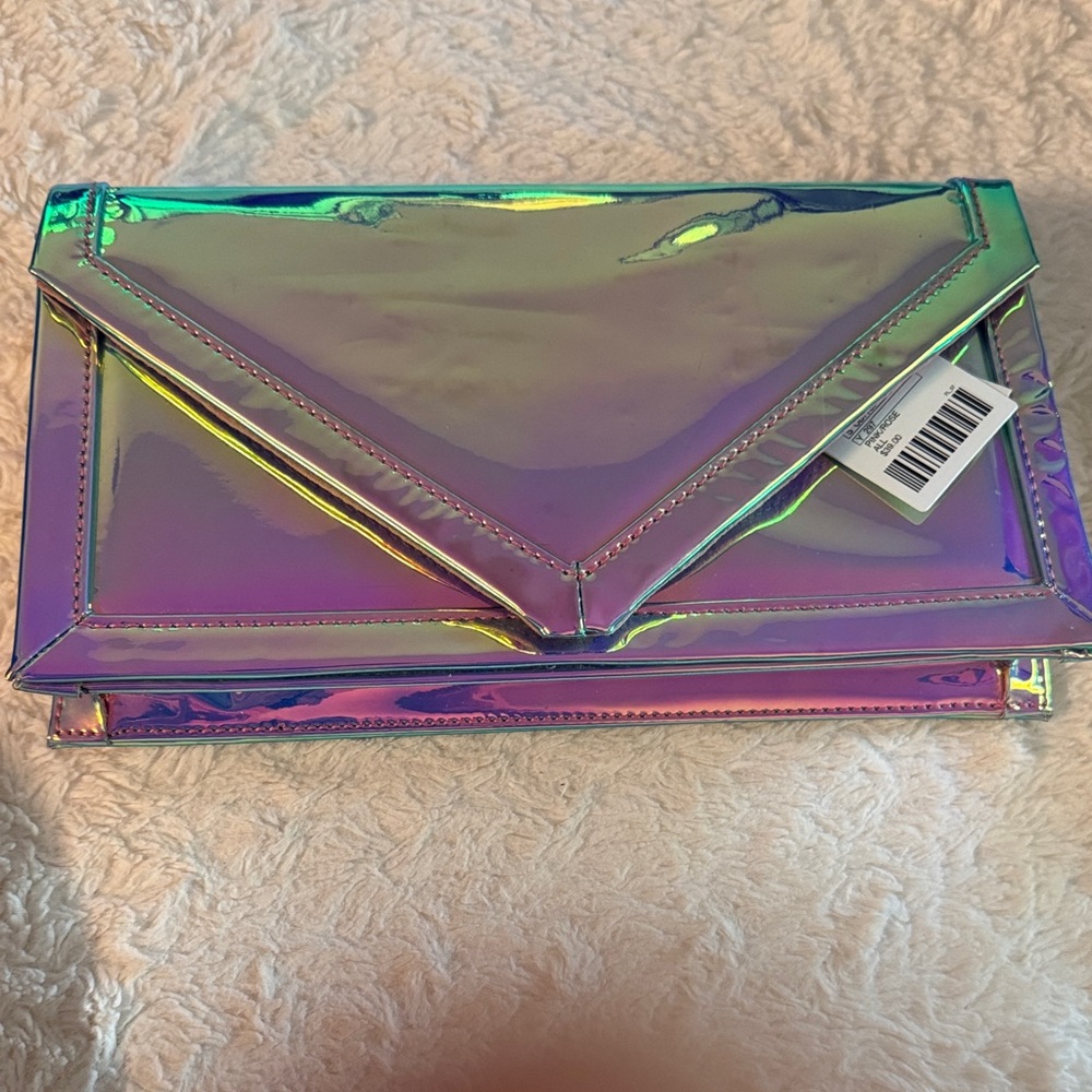 Urban Outfitters Silver Geometric Clutch